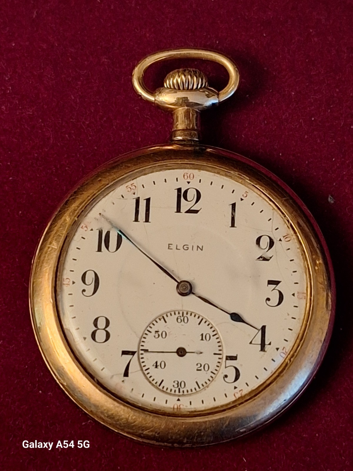 Antique 1914 Elgin Pocket Watch Model 3 Grade 345. 17j Size 12s Working