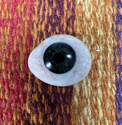 Vintage Antique Human Prosthetic Acrylic Green Eye