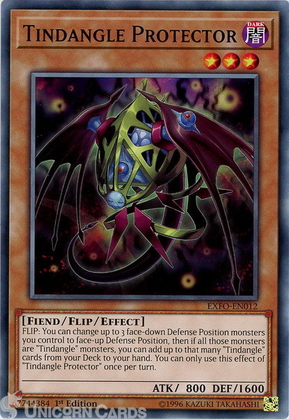EXFO-EN012 Tindangle Protector Common 1st Edition Mint YuGiOh Card