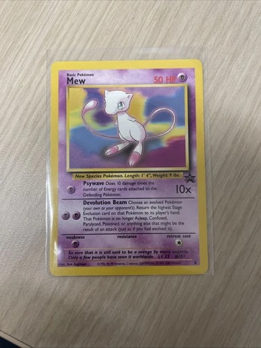 Pokemon Mew #8 WOTC Black Star Promo Vintage TCG Card Wizards of the Coast
