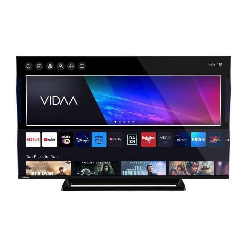 TV QLED 43'' Toshiba 43QV3363DG fini les images ternes en 4K