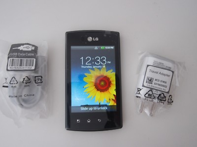 LG Optimus Plus AS695 (unknown) Carrier PREPAID CDMA  Black,