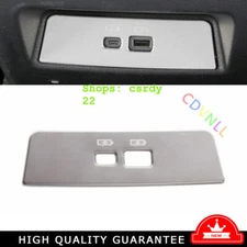 Rear USB Socket Control Frame Trim For Nissan Altima Teana 2019-22 Silver Steel