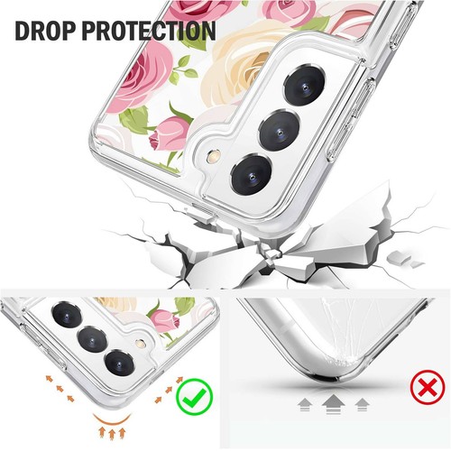 Elegante Funda Suave TPU con Estampado de Flores para Samsung Galaxy S21 FE S23 S24 S25 - Imagen 57 de 95