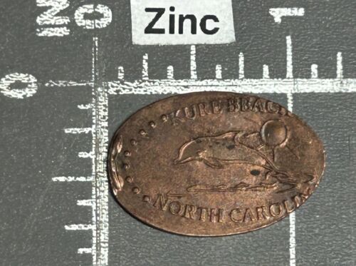Kure Beach Fishing Pier North Carolina Dolphin Elongated Pressed Smashed Penny