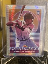 2021 Panini Chronicles Overdrive Hyper /299 Cristian Pache #11 Rookie RC Braves