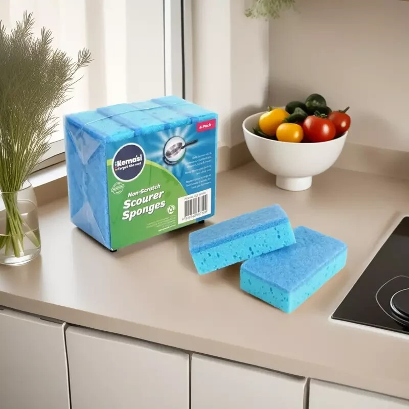 Non-Scratch Scourer Sponge Premium Grade Light Duty Effective Cleaning Scourers — image 8