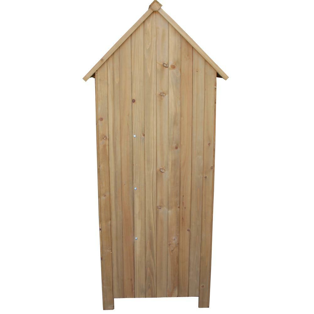 garden shed wooden locker single door outdoor storage