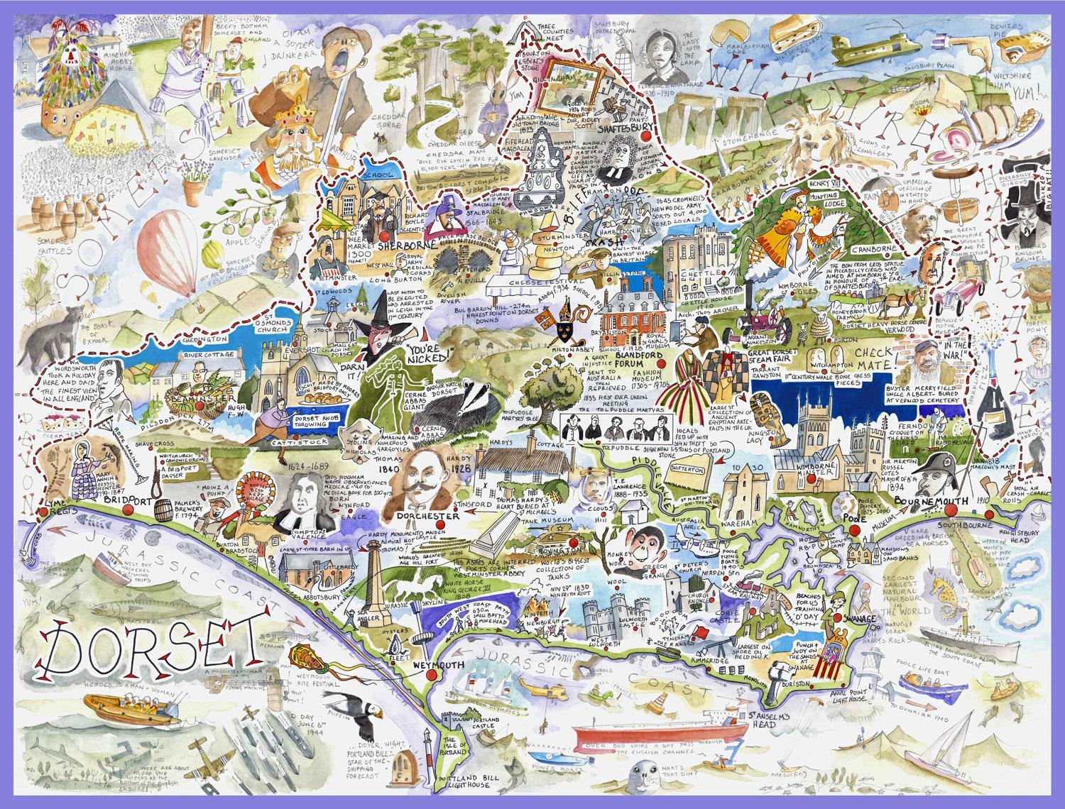 Dorset - Tim Bulmer Jigsaw Puzzle (1000 Pieces)
