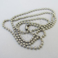 Stainless Steel Necklace - 1/2/5 60cm Ball Chain Necklace F4343 - 1, 2 Or 5PCs