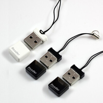 2Pcs/Set Keychain Super Speed USB 2.0 for Micro SD SDXC TF Card Reader Adapter