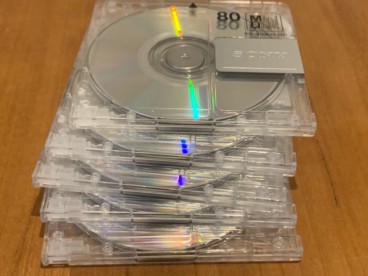 Lot 6 Minidisk MD Sony 80 (Réf#K-625