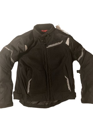 IXS Motorcycle Fashion Jacket Air MoveWomens XL. Armored/Padded Black. Reflector