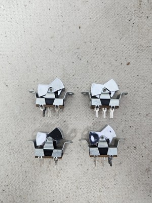(4) GE Paddle Toggle Micro Switch DPDT On/On or On/Off Robot Motor Power Control