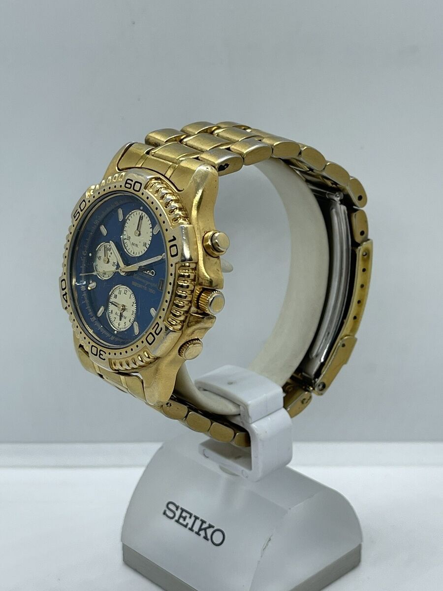 Seiko Sports 150 Chronograph 7T32-6C09 Quartz Alarm Vintage Seiko Sports 150 Chronograph 7T32-6C09 Quartz Alarm Vintage