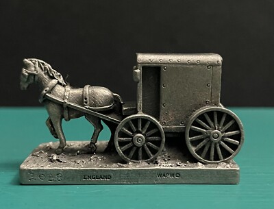 Tudor Mint WAPW Pewter Amish Country Horse Buggy Animal Diorama