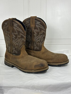 Irish Setter Red Wing Marshall Cowboy Western Boots Brown