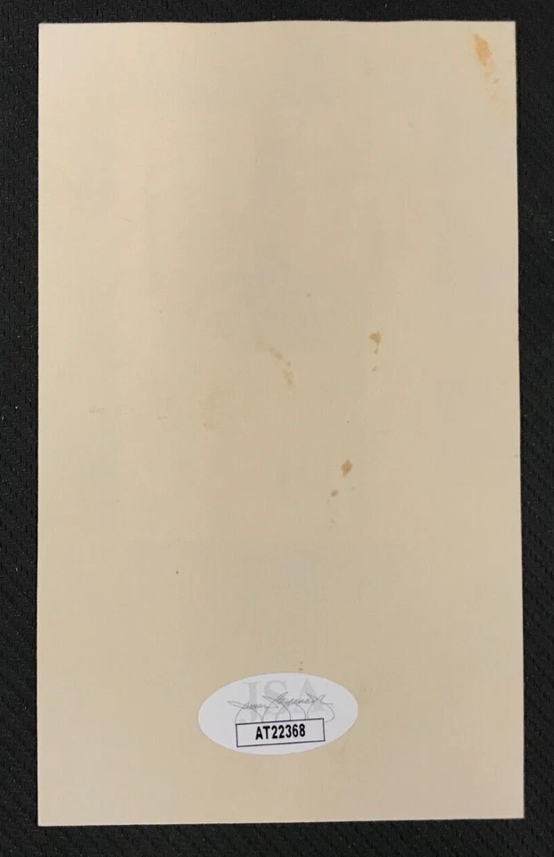 "Frenchy" Bordagaray Signed 3x5 Index Card JSA AUTO B. Dodgers/NY Yankees MLB! - Image 3 of 4