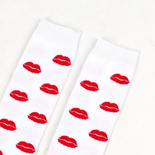 Nuevo Mujeres Sobre las Rodillas Extra Largo Muslo Alto Corazón Labios Fiesta Calcetines Amor Calcetines - Imagen 21 de 40