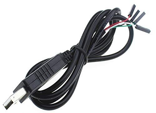 TECNOIOT 4pin PL2303 USB to UART TTL Cable Module RS232 Serial 4-pin (o3g)