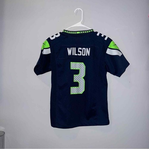 Kids' Russell Wilson Seattle Seahawks Game Jersey, Big Boys - Picture 5 of 5