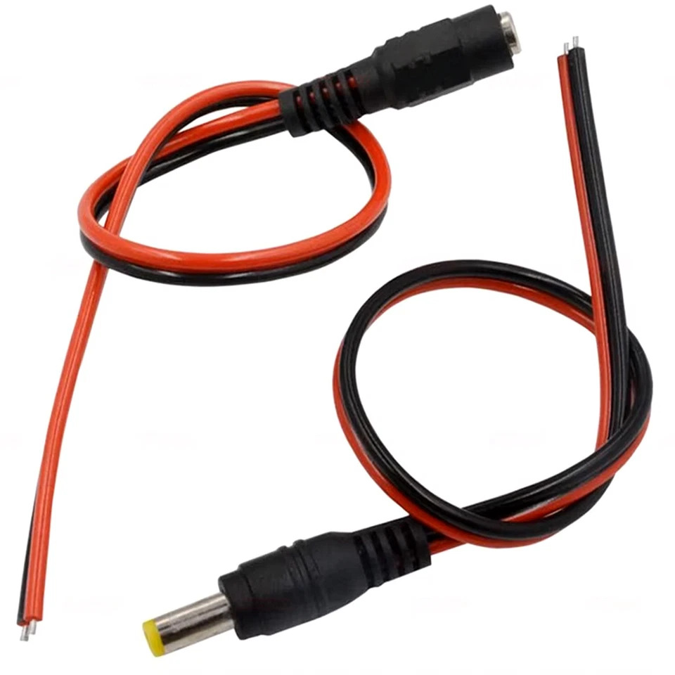 CONNETTORE DI ALIMENTAZIONE SPINOTTO MASCHIO PRESA FEMMINA 5,5x2,1mm DC PLUG - Immagine 3 di 4