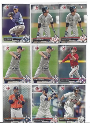 2017 Bowman Prospects Card Singles (1-150) PICK FROM LIST COMPLETE YOUR SET