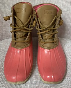 pink duck boots