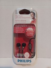 NEW Sealed Philips SHM3100 Earbud Multimedia Headset in Ear w/ Microphone