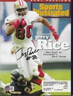 Jerry Rice Signed Sports illustrated Magazine Autographed BAS 1995
