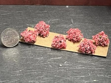 Dollhouse Miniature Pink Flowers Plants Set 1:24 inch scale F164 Dollys Gallery