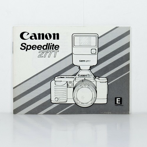 1984 Canon Speedlite 277T Owner’s Manual Excellent++ Condition eBay