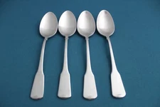 4 Teaspoons Oneida AMERICAN COLONIAL CUBE Satin Stainless 6"