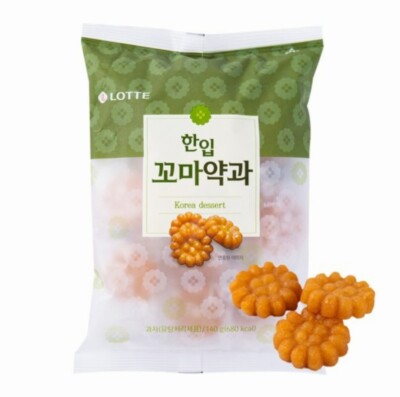 Korean Sweet taste flower biscuit shape Cookie Yakgwa Wheat flour honey 140g x 2