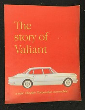 1950's CHRYSLER VALIANT AUTO CAR SALES BROCHURE JUMBO SIZE