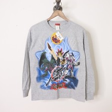 Vintage 90's Yu-Gi-Oh Graphic Tee T-Shirt Blue Youth M NOS NWT