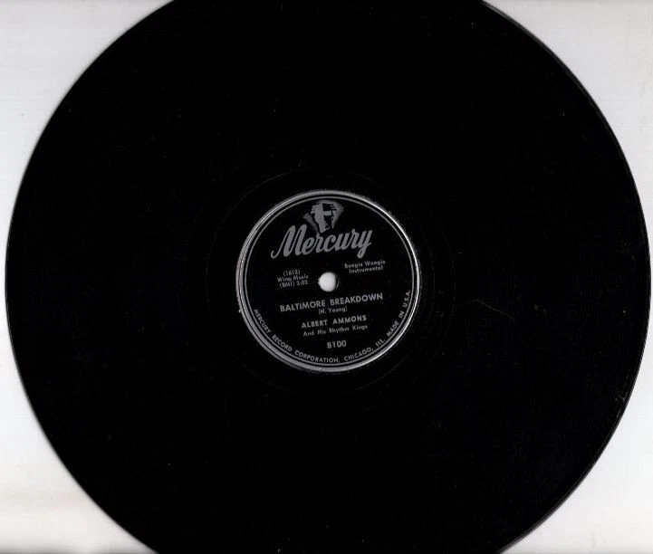 Albert Ammons- In A Little Spanish Town / Baltimore Breakdown Mercury 10" 78 Foto 3 de 4