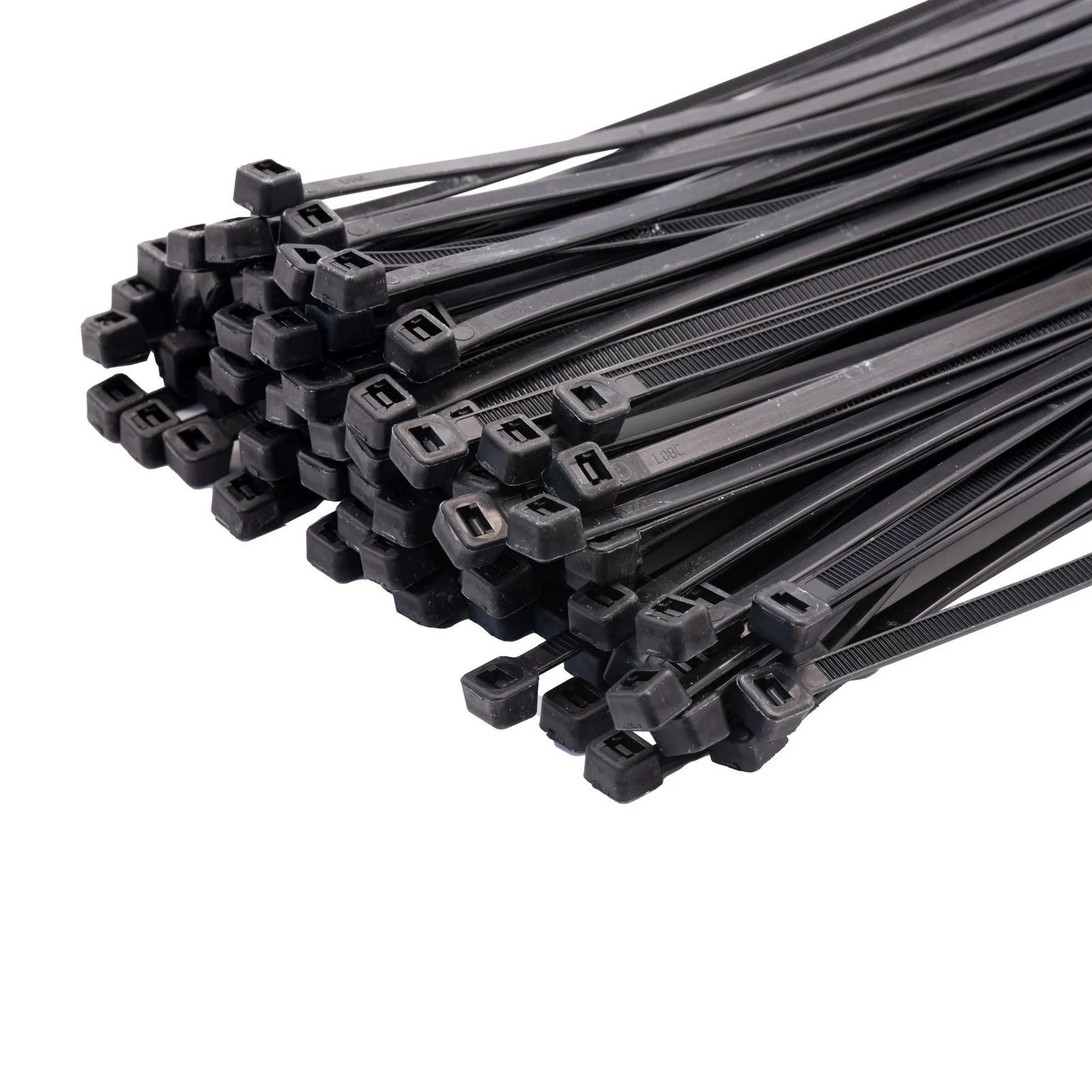 Kabelbinder Schwarz 2,5x200 Mm – 100 Stück, Selbstschließend, Aus Nylon 6.6