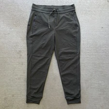 Athleta Headlands Hybrid Trek Joggers Pants Womens 14 Green Trail Hiking Stretch