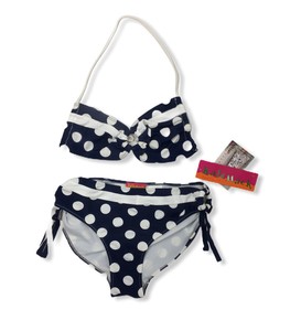 navy blue 2 piece swimsuit