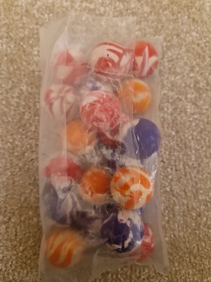 20 nuevas bolas de rebote súper altas de mármol 27 mm 1" hi bouncy superball gato juguete fiesta  Foto 2 de 4
