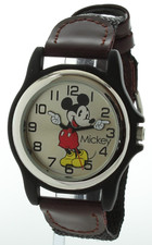 NIB DISNEY MICKEY MOUSE WATCH POINTING HANDS MCK617 TWO TONE BAND