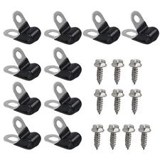 10x Rubber Coated Insulated Line Fastener Line for 3/16" Tube Line