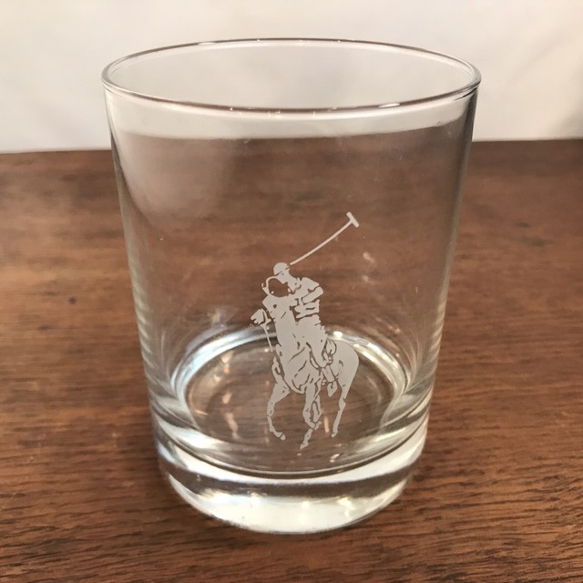 Polo Ralph Lauren Tumblers Etched Old Fashioned Drinking Glass HD25 eBay