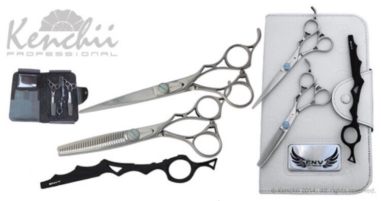KENCHII  Enigma Professional Grooming Shears 5.5 / 25T Thinners Brand New