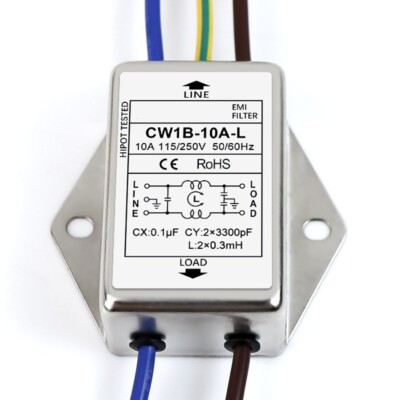 AC 250V Power Filter EMI Line Audio Purifier with High Potential Test Voltage