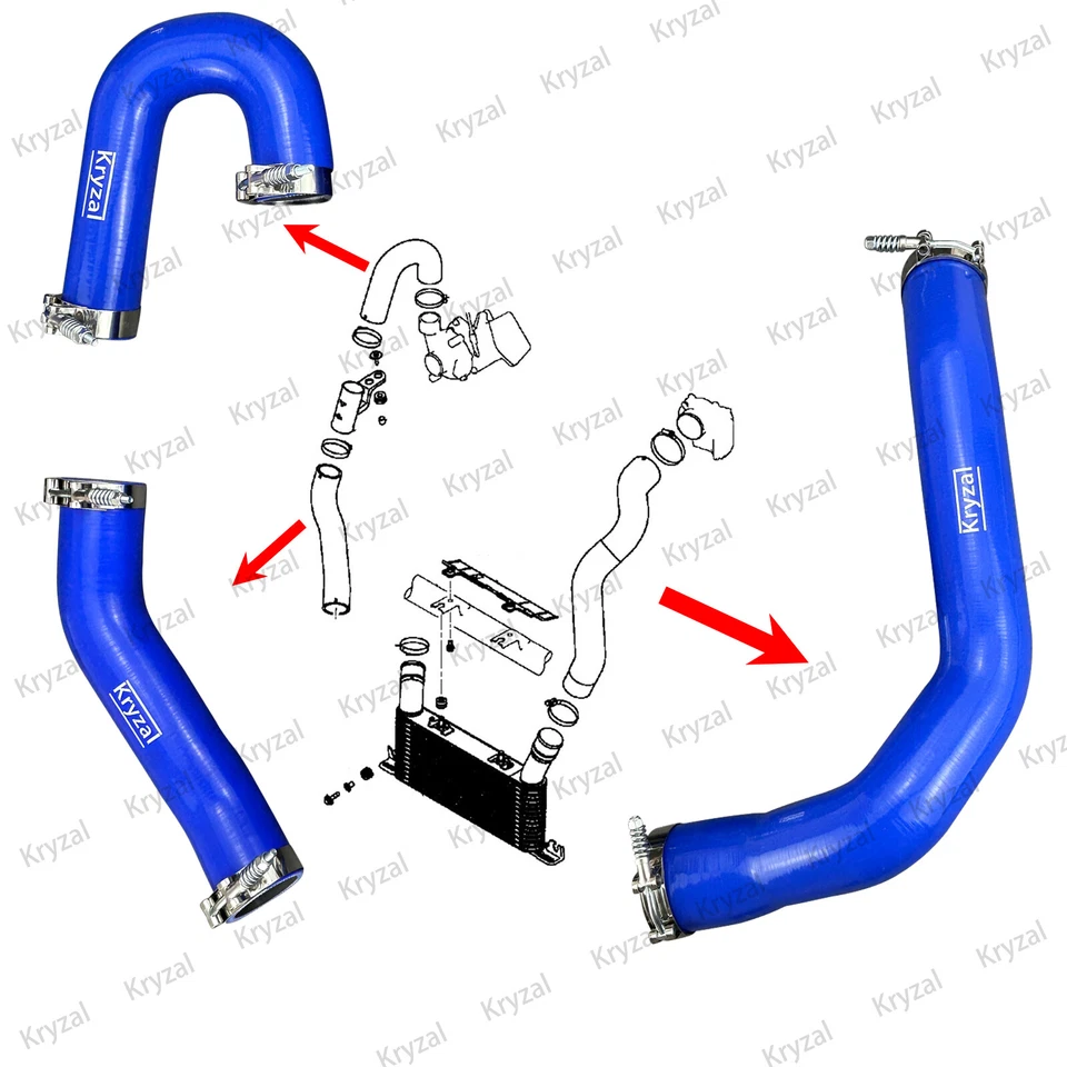 Turbo Pipe Intercooler Hose Kit for Mitsubishi Pajero NS-NT-NW-NX 2006-2022 3.2L - image 3 of 4