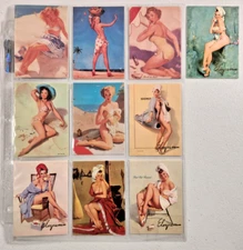 Elvgren Pinup Collector Cards Lot of 10 (CB-3)