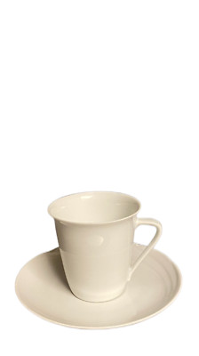 Hutschenreuther Maxim's de Paris weiss Kaffeetasse mit Untere