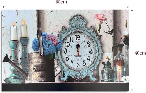 Vintage römische Ziffern quadratische Wanduhr klassisch Art Deco für Wohndeko - Bild 25 von 36